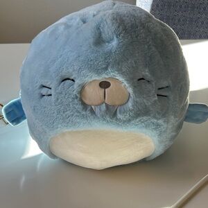Blue Plush Seal Toy